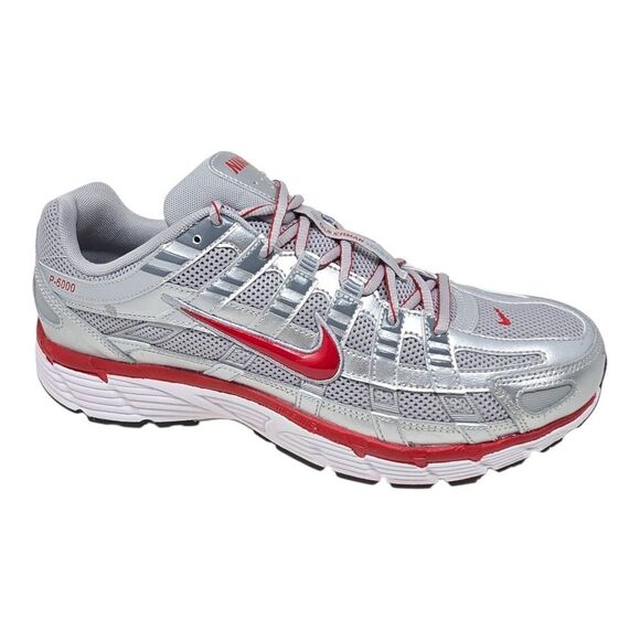 Nike P 6000 Metallic Silver Gym Red Running Mens Size 11 Cool Grey CD6404 024 - Picture 6 of 11
